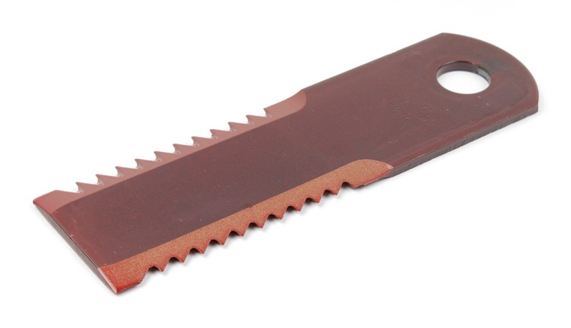 Nůž do drtiče slámy Rasspe ozubený pro KPAB, New Holland tloušťka 5 mm