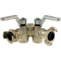 LÜDECKE dvojitý kohout 1" pro přívod stlačeného vzduchu ve stavebnictví na kompresory LÜDECKE dvojitý kohout 1" pro přívod stlačeného vzduchu ve stavebnictví na kompresory