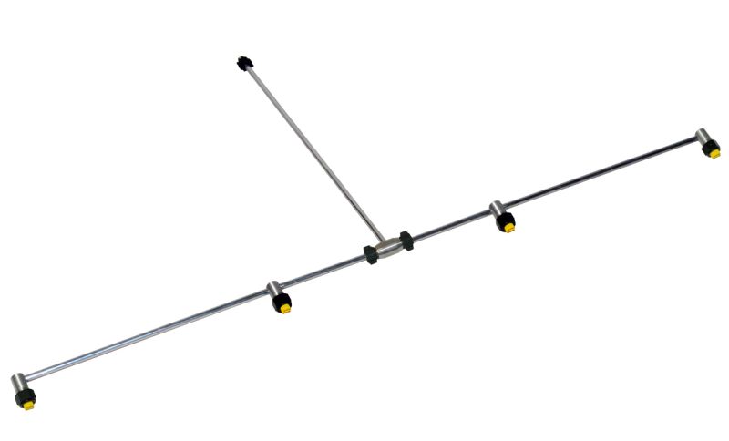 Hliníková tyč se 4 tryskami pro postřikovače Birchmeier šířka 1 m na postřikování ploch