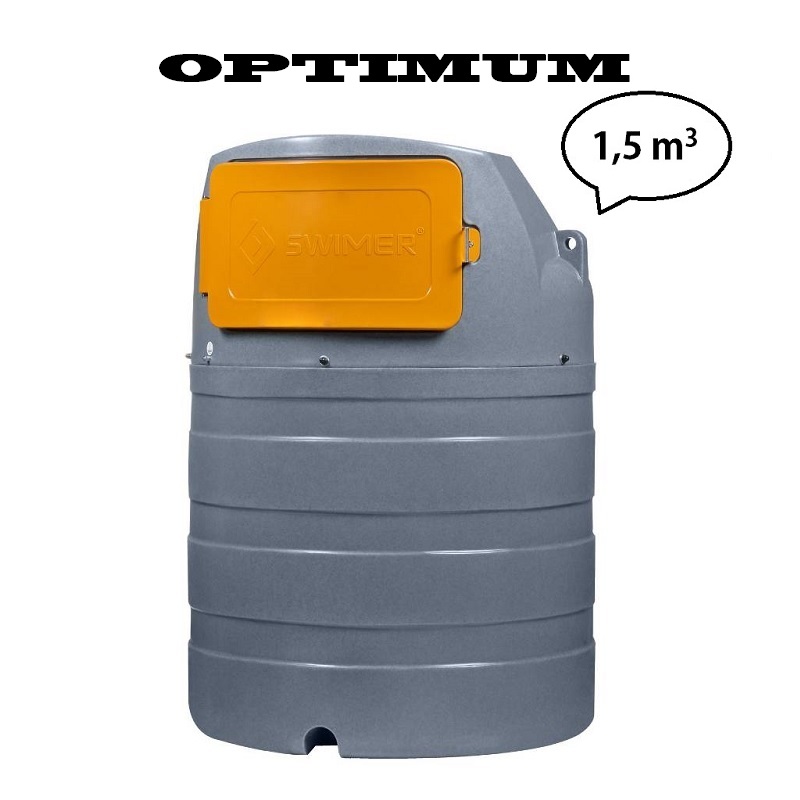 Nádrž na naftu dvouplášťová s distribuční skříní SWIMER ECO-Line 1500 l verze OPTIMUM