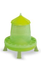 Násypné krmítko tubusové pro slepice, drůbež 8 kg GAUN závěsné s nožičkami