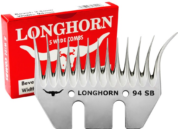 Spodní široký nůž Longhorn SB krátký úkos 3,5 mm na stříhání ovcí