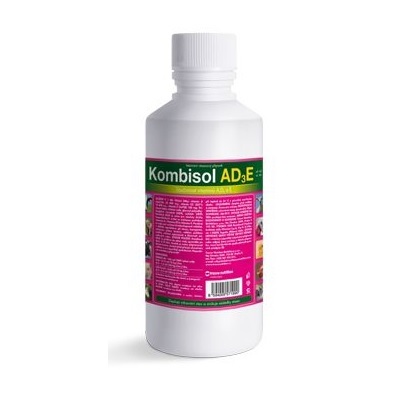 KOMBISOL AD3E 250 ml tekutý koncentrát s vitamíny A, D3 a E pro hospodářská zvířata