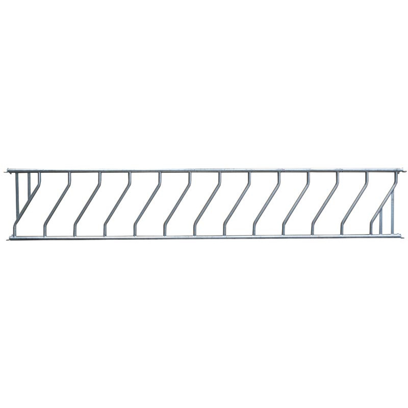 Diagonální žlabová zábrana pro skot Cosnet výška 0,95 m délka 6 m 12 hlav mezera 395 mm