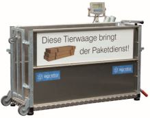 Mobilní váha Agreto na ovce, kozy, telata a prasata veterinární včetně vážící klece