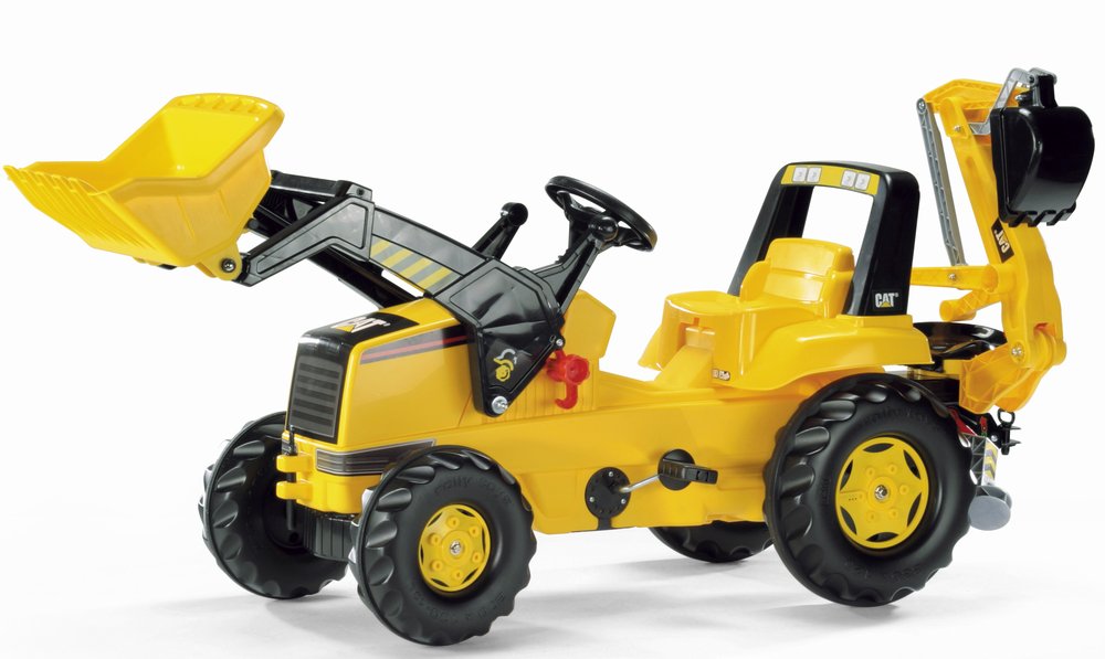 Rolly Toys – šlapací traktorbagr CAT modelová řada Rolly Junior