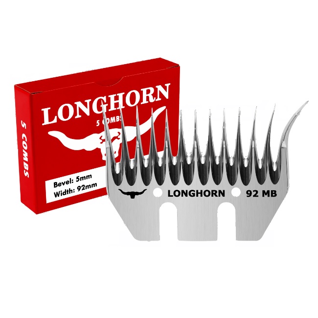 Longhorn Alpaca široký spodní nůž na stříhání alpak MB 5/92 mm počet zubů 13