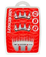 Farmářská sada nožů Longhorn Standard MB 5/76 na stříhání ovcí, dobytka 1 spodní + 2 horní Farmářská sada nožů Longhorn Standard MB 5/76 na stříhání ovcí, dobytka 1 spodní + 2 horní