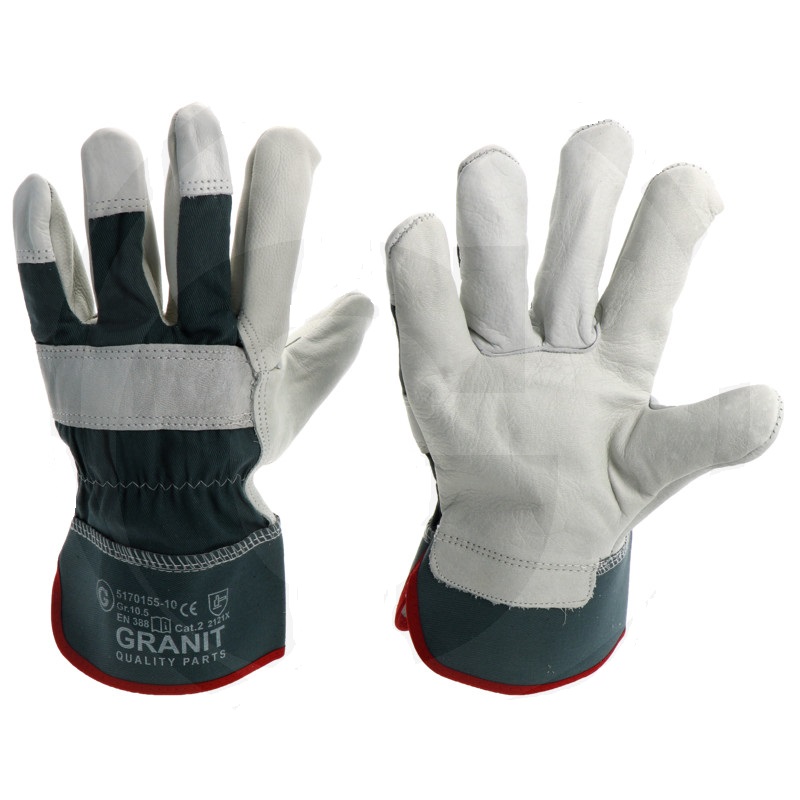 Pracovní rukavice celokožené z hovězí kůže velikost 10 norma  EN 388