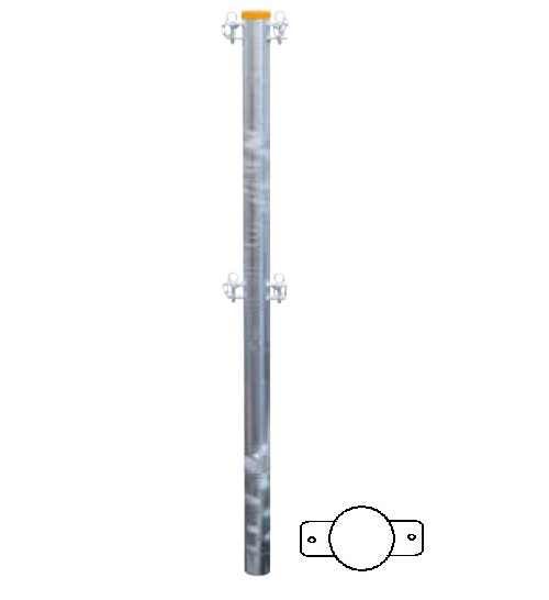 Směrový sloupek Cosnet bez patky pro zabetonování průměr 102 mm délka 2130 mm 2 směry 180°
