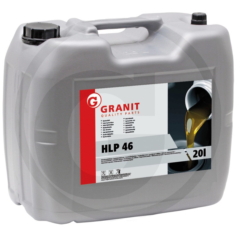 Hydraulický olej Granit HLP 46 (HM 46) 20 l do bagru, traktoru, štípačky
