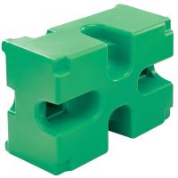 Střední základna pro plastový překážkový stojan na kavalety pro koně La Gée zelená