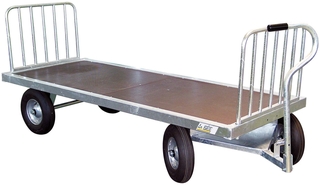 Ruční vozík kovový La GÉE čtyřkolový na balíky sena a slámy bez přední a zadní zábrany