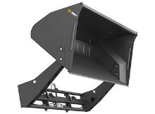 Vysokovýklopná lopata na čelní nakladač Quicke 240 XH, EURO úchyt, sada hadic