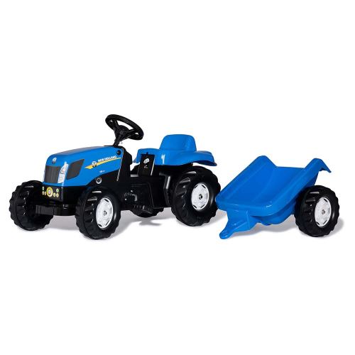 Rolly Toys - šlapací traktor New Holland TVT 190 s přívěsem modelová řada Rolly Kid