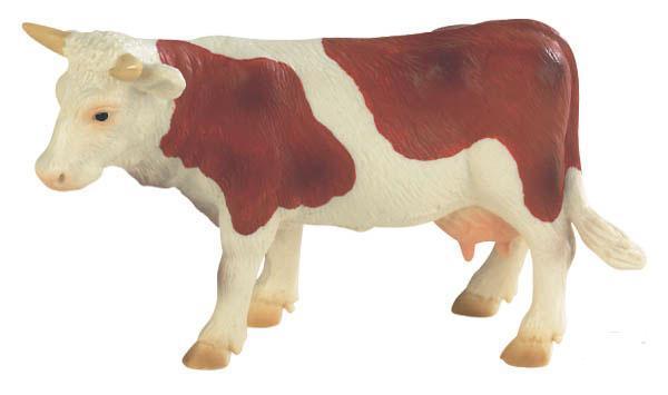 Bullyland – figurka hnědobílá kráva